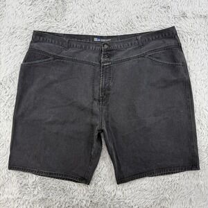Marithe Francois Girbaud Jean Shorts Men's 54 Black VTG‎ Y2K Baggy Streetwear